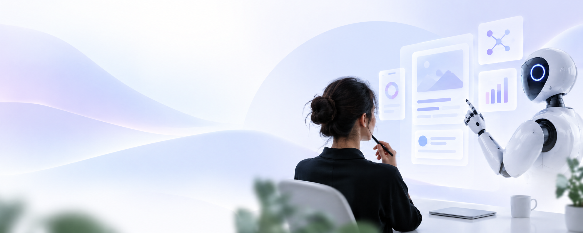 AI and UI/UX design illustration