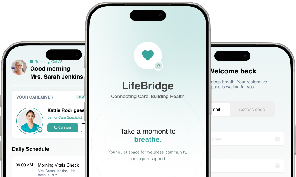 LifeBridge community care management interface