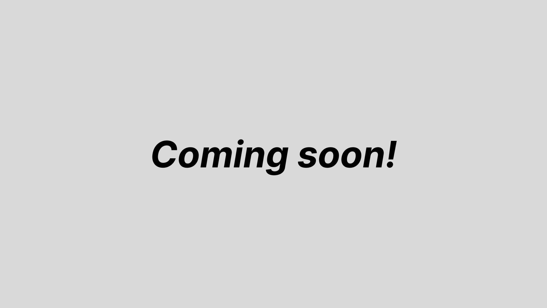coming soon